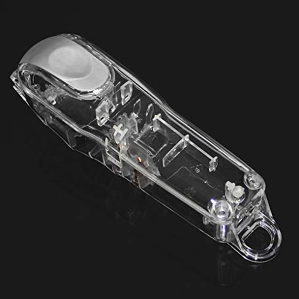 Hair Clipper Transparent Cover, DIY Replacement Clipper Protective Cover for Wahl 5 Star Magic Clip Clipper # 8148/8591 Transparent Shell Top/Back Cover (Silver)