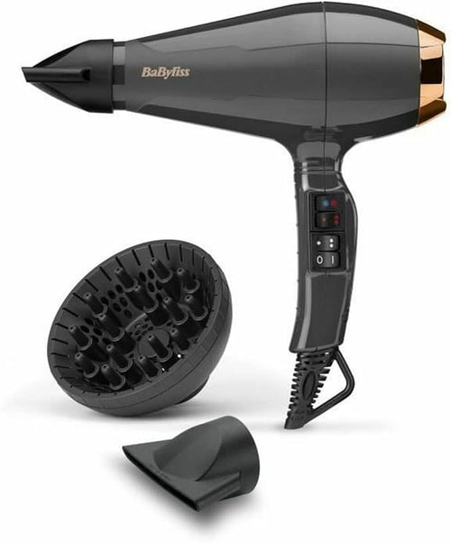 BaByliss Italian Air Pro 2200, Grey, AC Motor, 2200 W Power, ion Technology, 6719DE