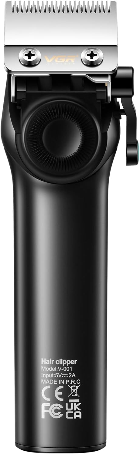 VGR 001 Professional Hair Clippers Men Cordless - Barber Machine Barbershop Haircut Cutting Kit - Vector 9000 RPM Motor - DLC Blades - Electric