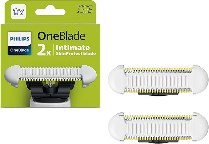 Philips OneBlade Intimate Blades - 2 x SkinProtect Replacement Blades