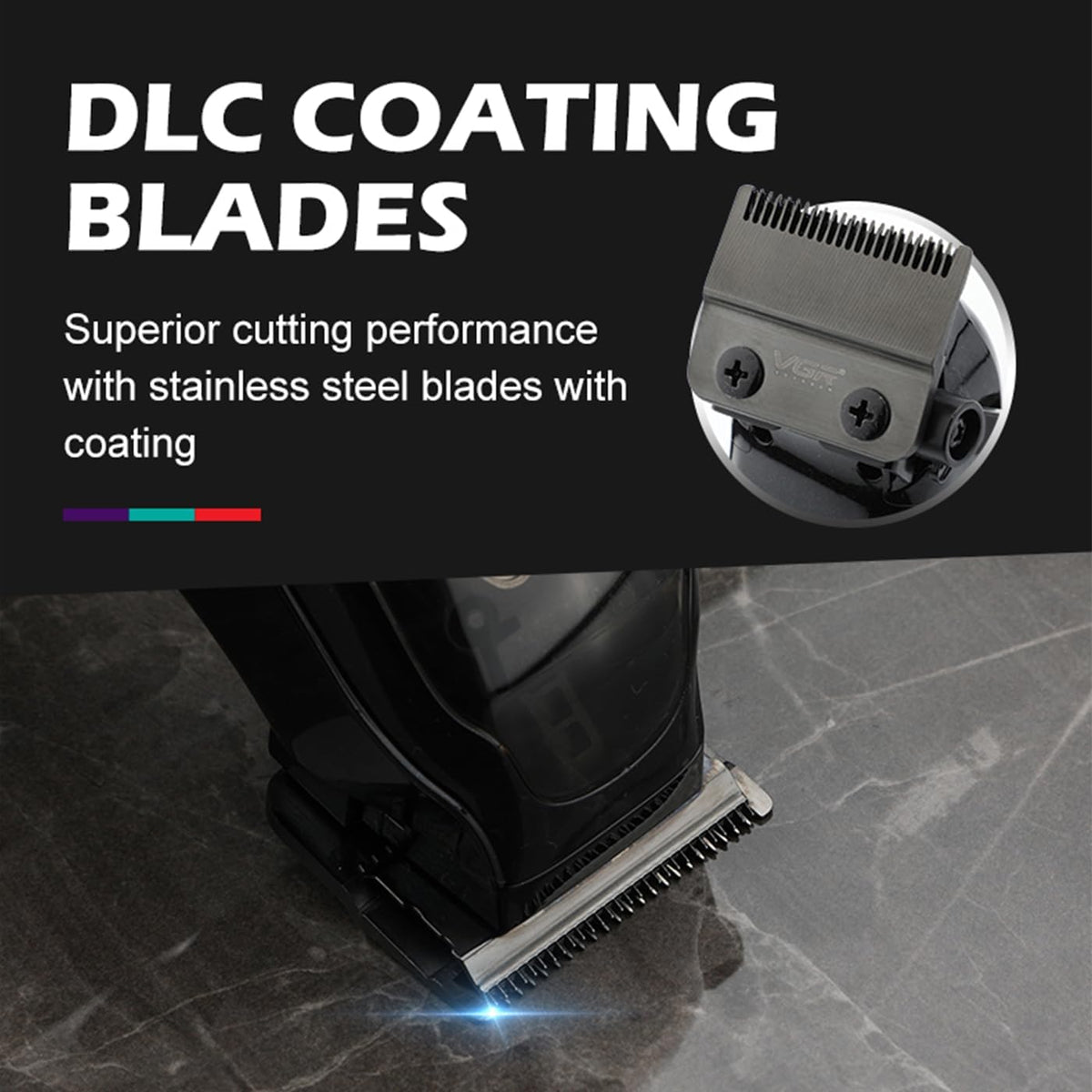 VGR 653 Professional Hair Clippers for Men, 9000RPM
