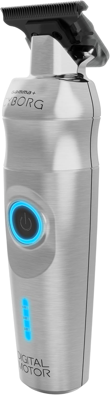 GAMMA+ Cyborg Professional Meta Cordless Ergonomicl Hair Trimmer with Digital Brushless Motor