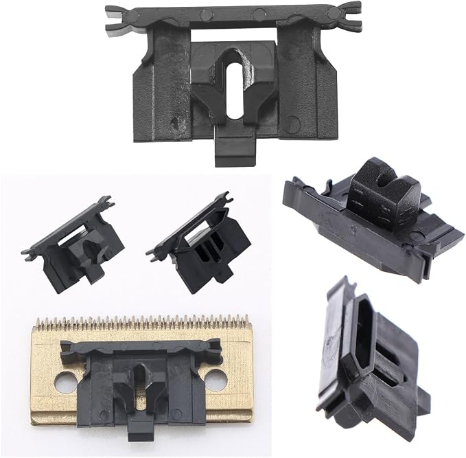 4 Pack Hair Clipper Swing Head Replacement Guide Block Plastic Tongue Cam Follower DIY Spring Tension Base Stand Fit for WAHL Magic Clip 8148/8504/8591/1919 Accessories Repair Part
