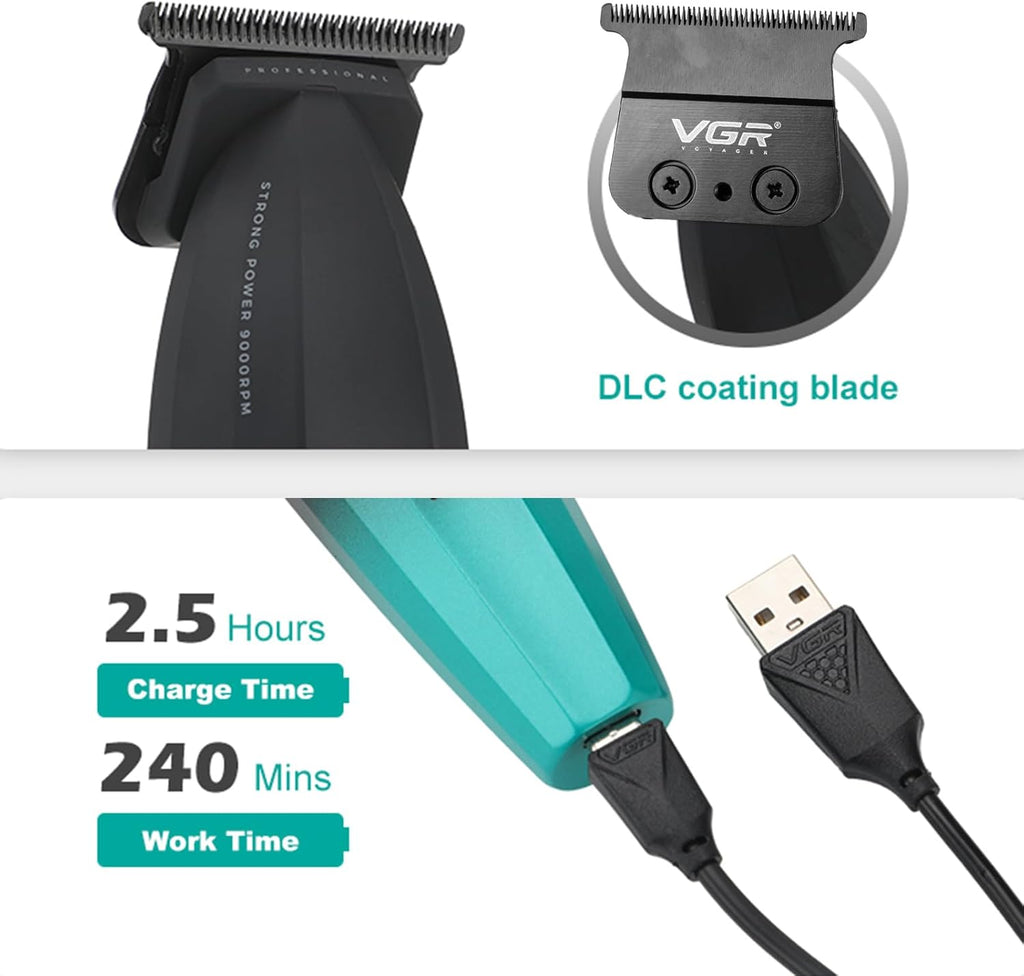 VGR 906 Fresh Fade Professional Hair Trimmer, 9000rpm  DLC