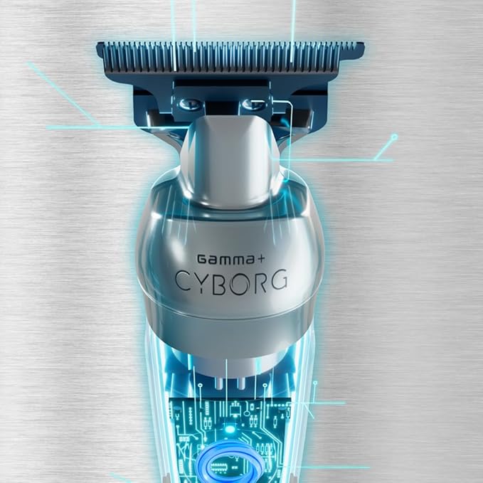 GAMMA+ Cyborg Professional Meta Cordless Ergonomicl Hair Trimmer with Digital Brushless Motor