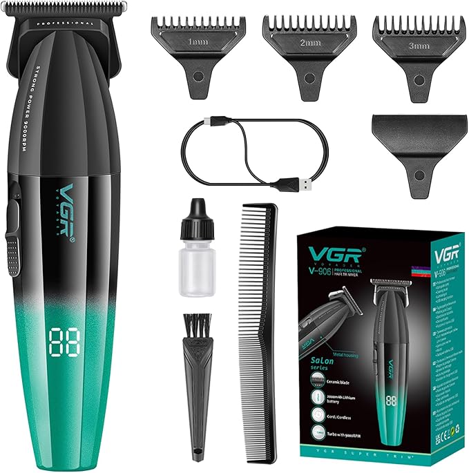 VGR 906 Fresh Fade Professional Hair Trimmer, 9000rpm  DLC