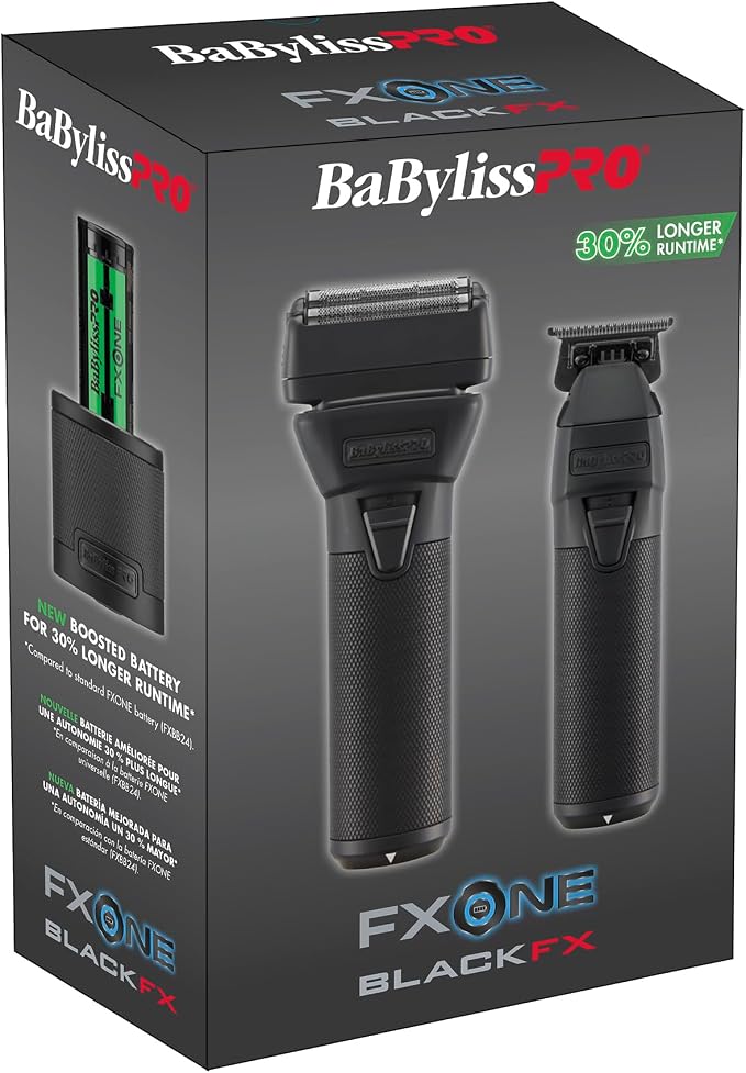 BaBylissPRO FXONE BlackFX Limited Edition Prepack - Stick Shaver and Outlining Trimmer