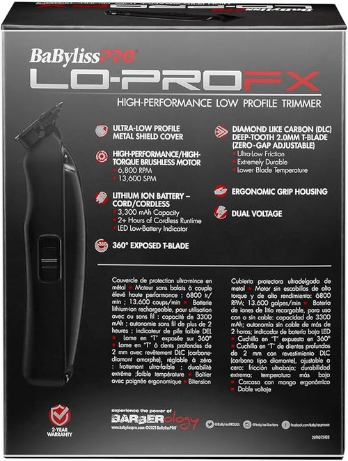 BabylissPro LO-PRO FX High Performance Metal Low Profile Trimmer