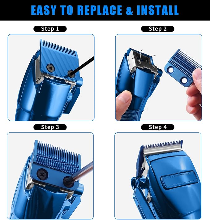 FX8022BL Metal Injection Molded (MIM) Precisin Blade for BaBylissPRO FX899, FX890, FX870, FX673, FX829, FX826, and FXT45C Clippers, Replacement