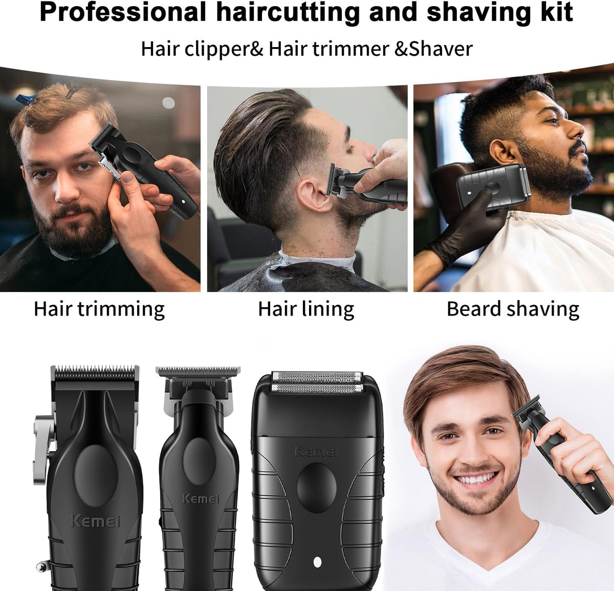 KEMEI KM-2296 KM-2299 KM-T95 Professional Hair Clippers