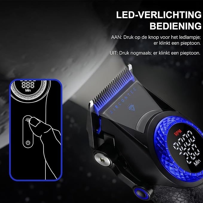 VGR 3-in-1 Professional Hair Trimmer Set with Hair Trimmer Men