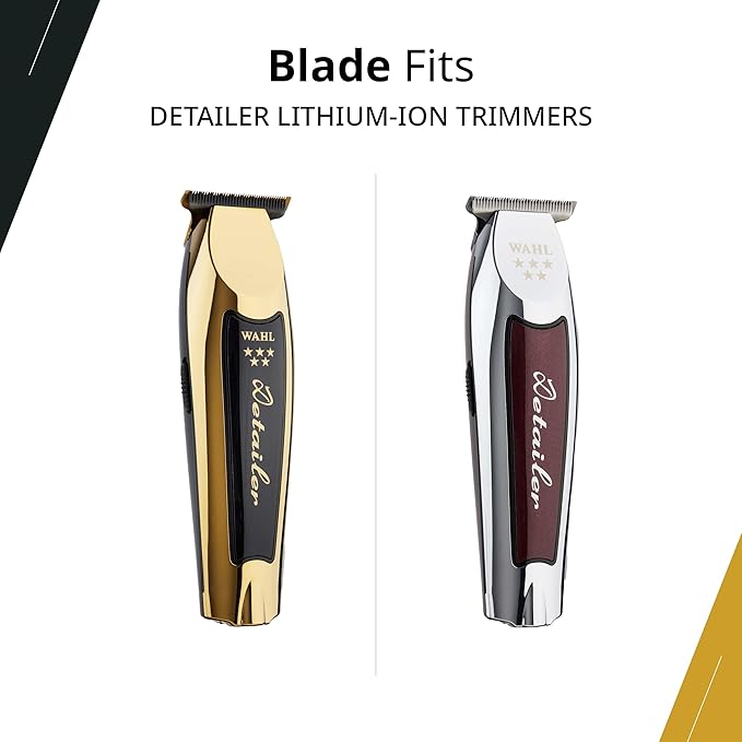 Wahl Professional Gold T-Wide Blade, Adjustable Zero-Overlap, DLC & Titanium Coated, Fits Cordless Detailer Li, Professional Barbers & Stylists, Men's Facial Hair Trimmer & Clipper Blades