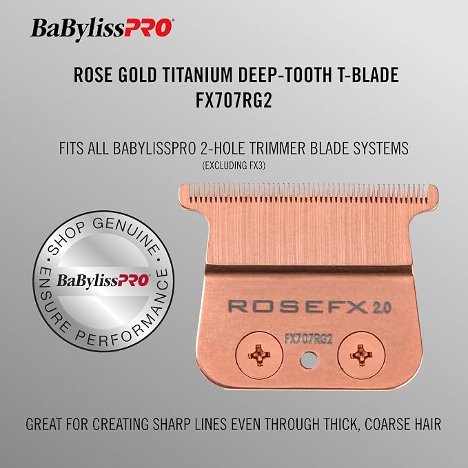BabylissPRO Deep Tooth Rose Gold Trimmer Replacement Blade