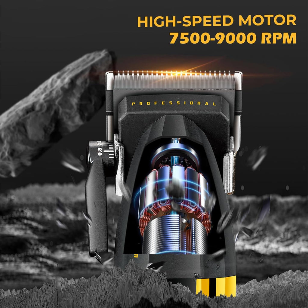 VGR 285 Fresh Fade Hair Trimmer for Men, 9000RPM Professional Barber Clipper for Haircut