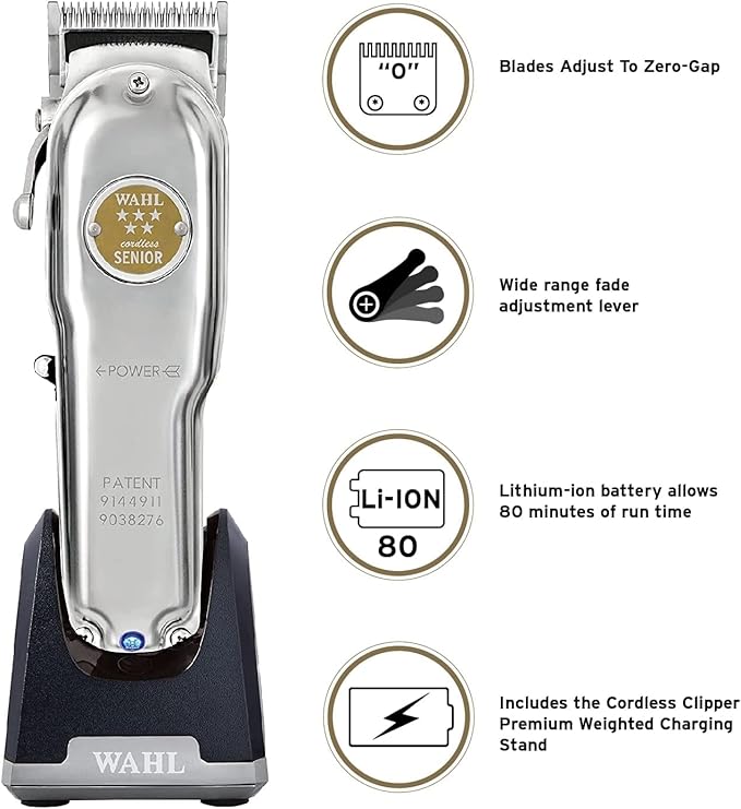 WAHL Professional – Senior Professional Cordless Clipper Metal Edition