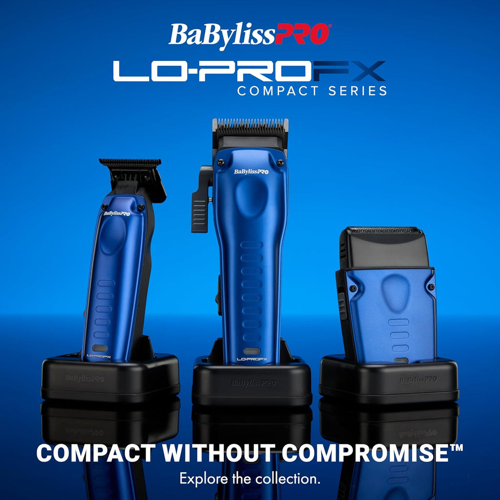 BaBylissPRO High-Performance Compact LO-PROFX Single Foil Shaver with Charging Stand