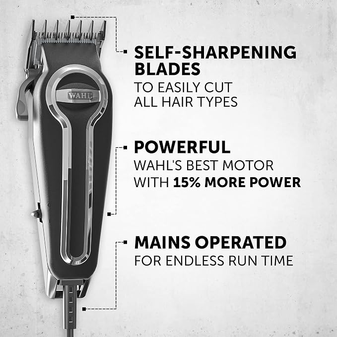 WAHL Elite Pro Hair Cutting Kit, Corded Hair Clipper For Men