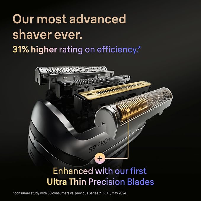 Braun Series 9 PRO+ Electric Shaver, Pro SensoAdapt, 6in1 SmartCare Center, 9677CC