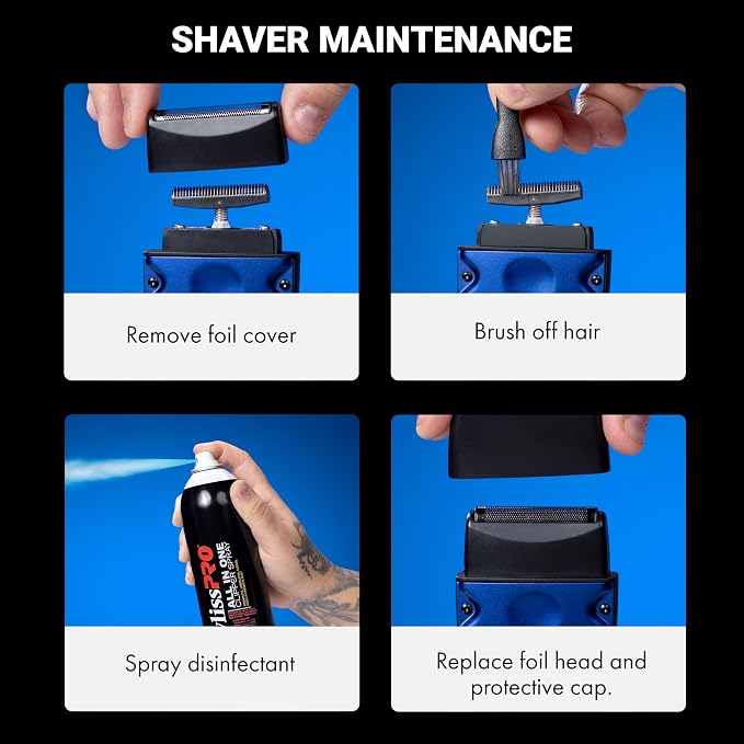 BaBylissPRO High-Performance Compact LO-PROFX Single Foil Shaver with Charging Stand