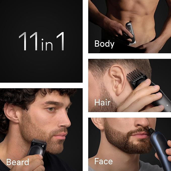 Braun All-in-One Series 7, 11in1 Grooming Kit, Charging Stand, ProBlade, AIO7540