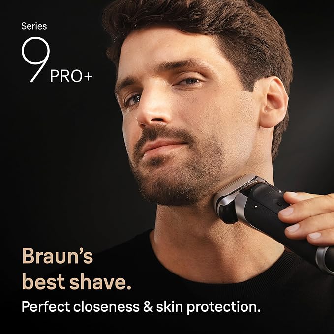 Braun Series 9 PRO+ Electric Shaver, Pro SensoAdapt, 6in1 SmartCare Center, 9677CC