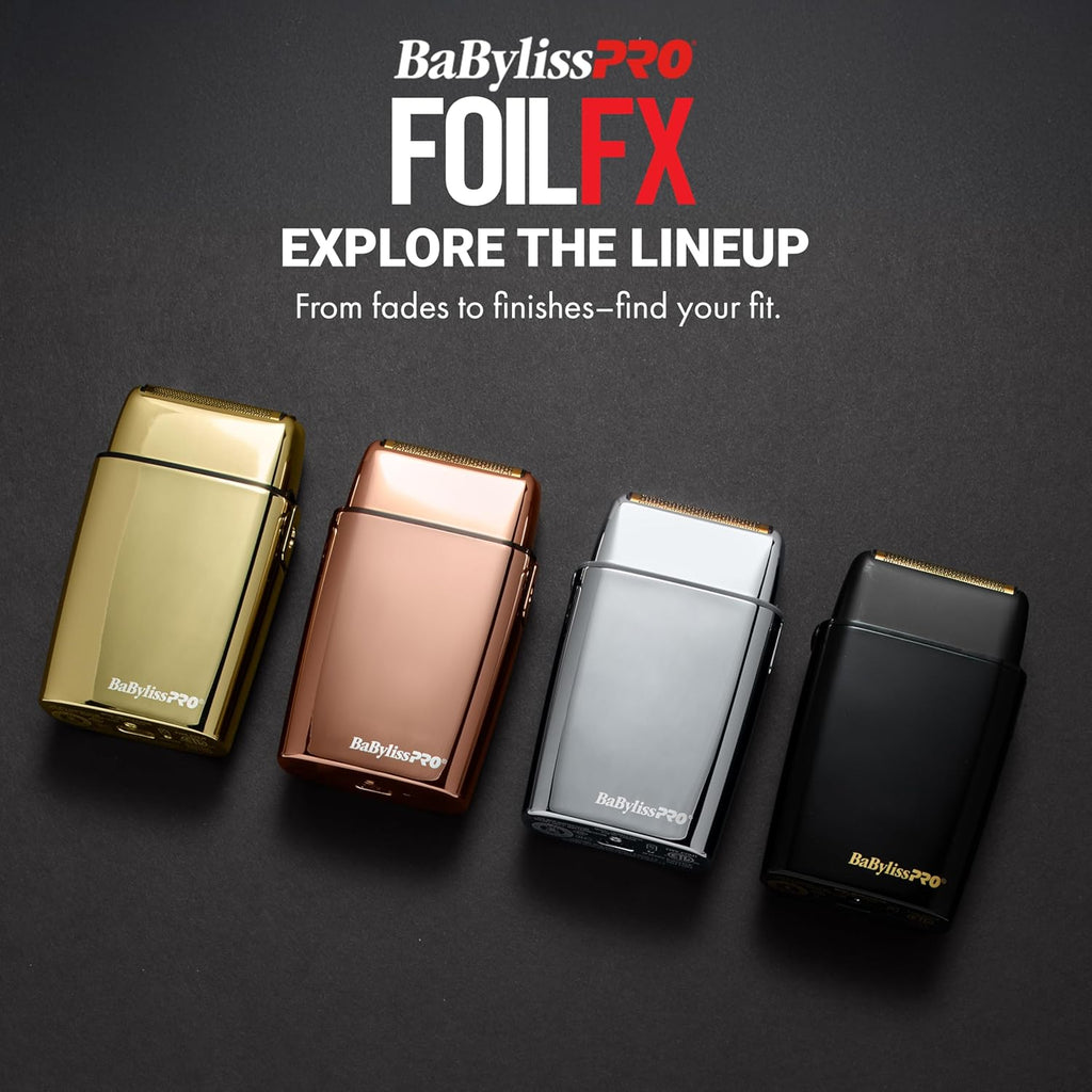 BaBylissPRO Barberology BLACKFX Double Foil Shaver