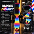 Professional Barber Fade Brush – Rainbow Design