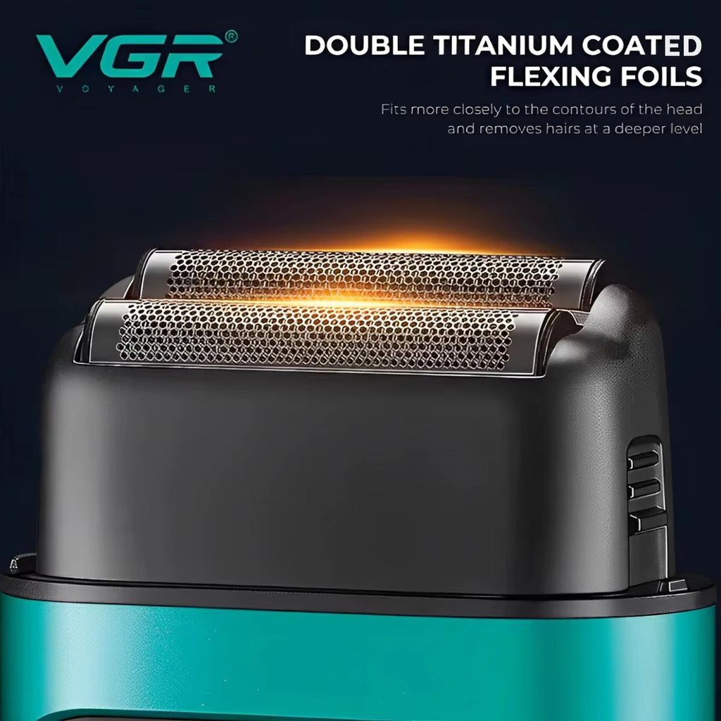 VGR V-307 Professional Foil Shaver 9000 RPM Super Power Electric Shaver High End Whitening Device Hair Trimming Tool