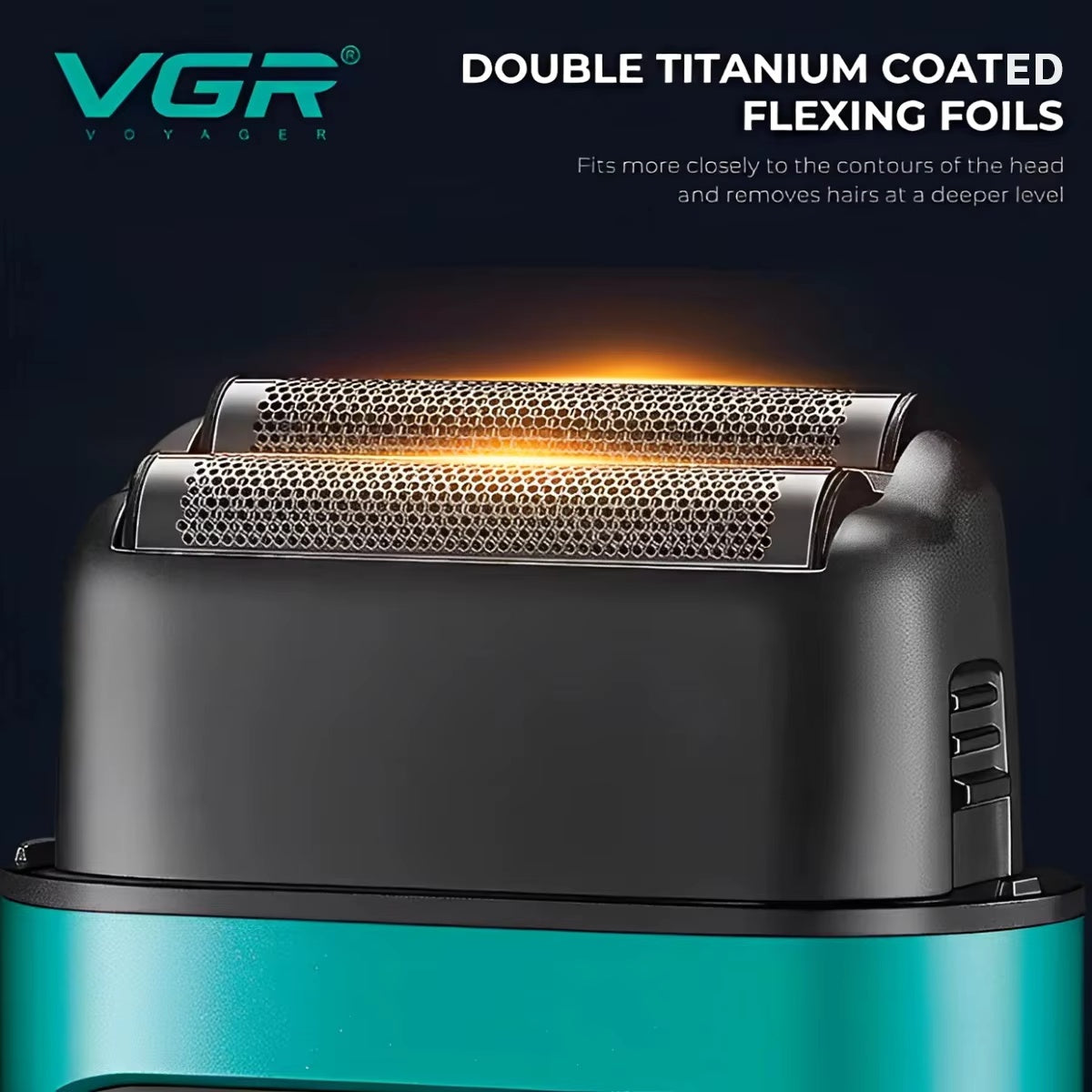 VGR V-307 Professional Foil Shaver 9000 RPM Super Power Electric Shaver High End Whitening Device Hair Trimming Tool