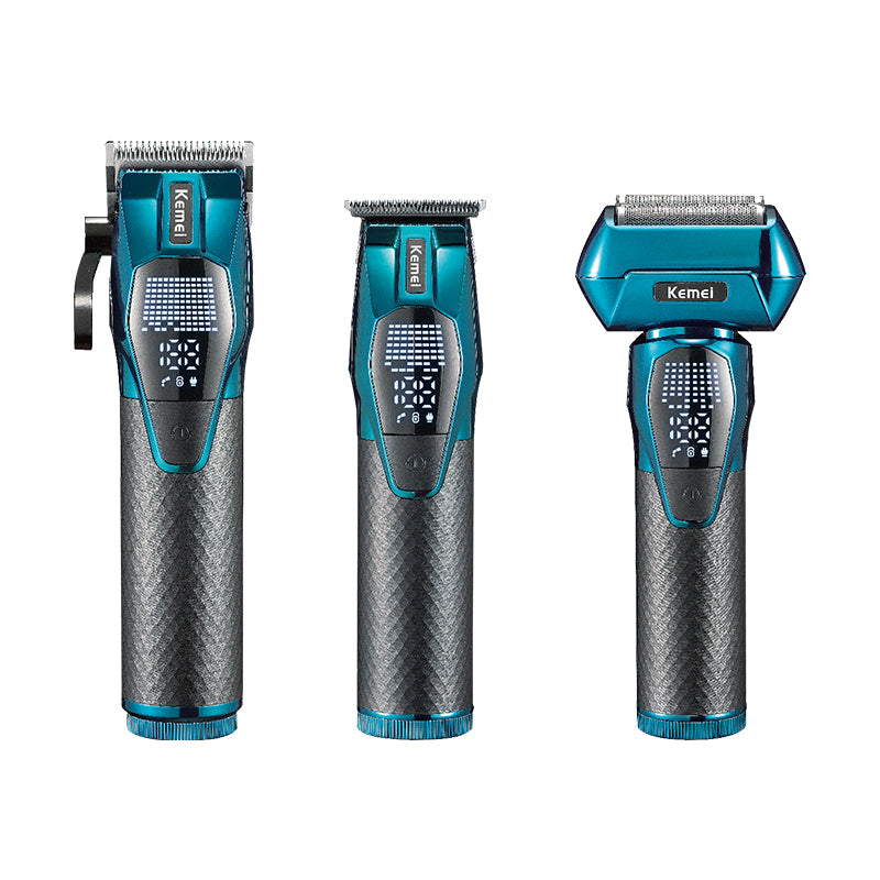 Pack Kemei 3in1 Blue Edtion