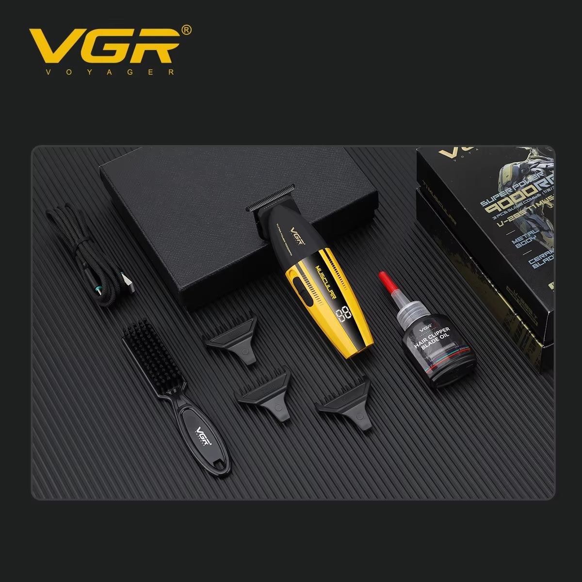 VGR 285 & 285T Professional Hair Clippers and Trimmer Set