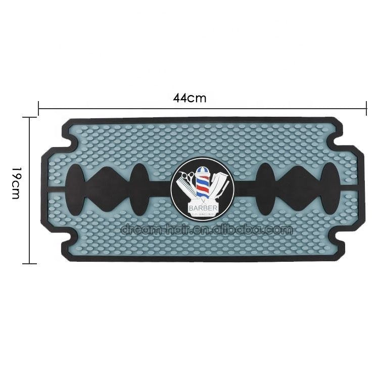 Professional Barber Tool Mat – Razor Blade Design